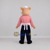 Custom Pink Chef Pig Mascot Costume Adult Full Body Suit for Food Festivals Custom Pink Chef Pig Mascot Costume Adult Full Body Suit for Food Festivals