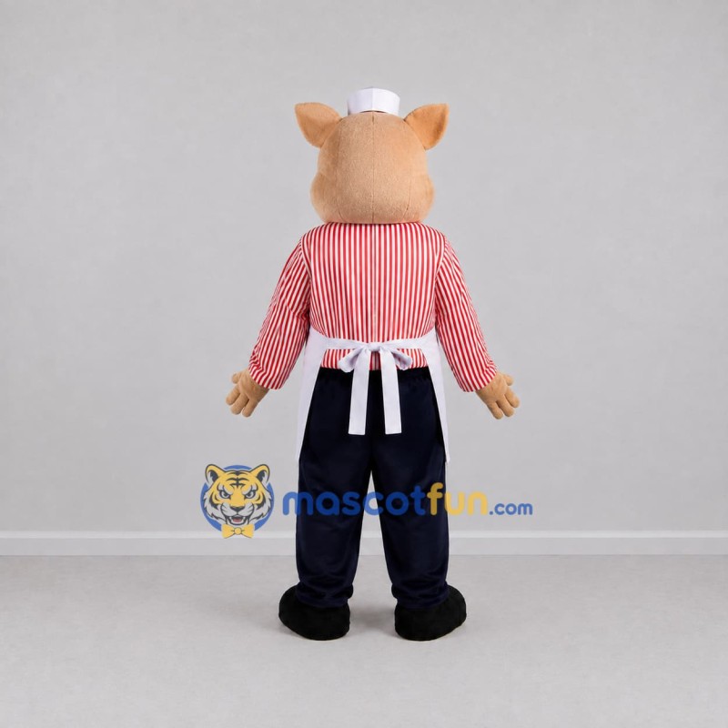 Custom Pink Chef Pig Mascot Costume Adult Full Body Suit for Food Festivals Custom Pink Chef Pig Mascot Costume Adult Full Body Suit for Food Festivals