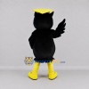 Custom Black and Yellow Graduation Owl Mascot Costume Adult Full Body Suit for Graduation Events Custom Black and Yellow Graduation Owl Mascot Costume Adult Full Body Suit for Graduation Events