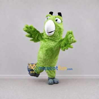 Custom Green Bird Mascot Costume Adult Full Body Suit for School Events Custom Green Bird Mascot Costume Adult Full Body Suit for School Events