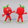 Custom Red Apple Mascot Costume Adult Full Body Suit for Healthy Eating Events