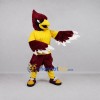 Custom Burgundy Cardinal Bird Mascot Costume Adult Full Body Suit for Sports Events