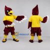 Custom Burgundy Cardinal Bird Mascot Costume Adult Full Body Suit for Sports Events