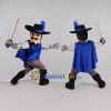 Custom Blue and Black Musketeer Mascot Costume Adult Full Body Suit for Themed Events Custom Blue and Black Musketeer Mascot Costume Adult Full Body Suit for Themed Events