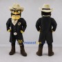 Custom Black and Tan Cowboy Sheriff Mascot Costume Adult Full Body Suit for Western Events