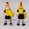 Custom Yellow and Black Spartan Warrior Mascot Costume Adult Full Body Suit for Sports Events Custom Yellow and Black Spartan Warrior Mascot Costume Adult Full Body Suit for Sports Events