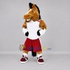 Custom Brown and White Horse Mascot Costume Adult Full Body Suit for Sports Events Custom Brown and White Horse Mascot Costume Adult Full Body Suit for Sports Events
