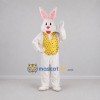 Custom White and Yellow Easter Bunny Mascot Costume Adult Full Body Suit for Easter Events Custom White and Yellow Easter Bunny Mascot Costume Adult Full Body Suit for Easter Events