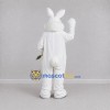 Custom White Rabbit Mascot Costume Adult Full Body Suit for Easter Events Custom White Rabbit Mascot Costume Adult Full Body Suit for Easter Events
