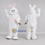 Custom White Rabbit Mascot Costume Adult Full Body Suit for Easter Events