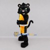 Custom Black and Yellow Panther Mascot Costume Adult Full Body Suit for Sports Events