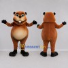 Custom Brown Groundhog Mascot Costume Adult Full Body Suit for Groundhog Day Events