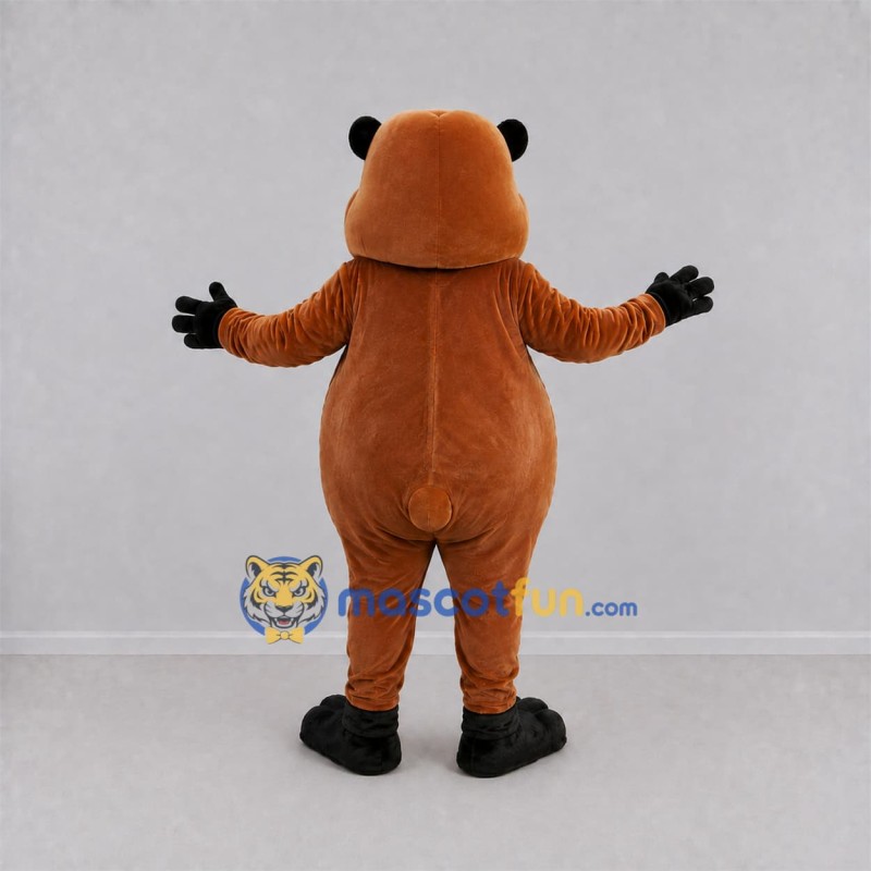 Custom Brown Groundhog Mascot Costume Adult Full Body Suit for Groundhog Day Events