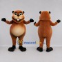 Custom Brown Groundhog Mascot Costume Adult Full Body Suit for Groundhog Day Events