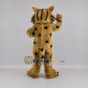 Custom Tan and Black Wildcat Mascot Costume Adult Full Body Suit for Sports Events Custom Tan and Black Wildcat Mascot Costume Adult Full Body Suit for Sports Events