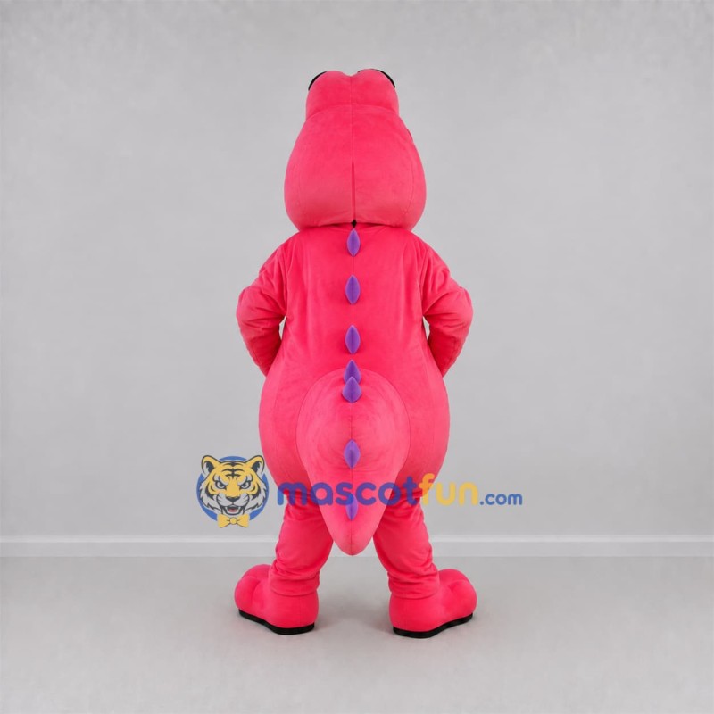 Custom Pink and Purple Dinosaur Mascot Costume Adult Full Body Suit for Dinosaur Parties Custom Pink and Purple Dinosaur Mascot Costume Adult Full Body Suit for Dinosaur Parties