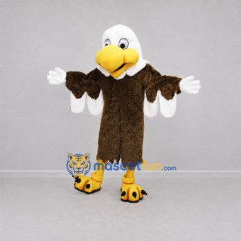 Custom Brown and White Bald Eagle Mascot Costume Adult Full Body Suit for Sports Events Custom Brown and White Bald Eagle Mascot Costume Adult Full Body Suit for Sports Events