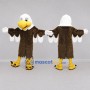 Custom Brown and White Bald Eagle Mascot Costume Adult Full Body Suit for Sports Events