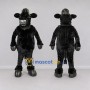 Custom Black Bull Mascot Costume Adult Full Body Suit for Farm Events