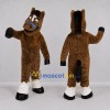 Custom Brown and White Horse Mascot Costume Adult Full Body Suit for Equestrian Events