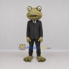 Custom Olive Green and Black Frog Mascot Costume Adult Full Body Suit for Corporate Events Custom Olive Green and Black Frog Mascot Costume Adult Full Body Suit for Corporate Events