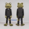 Custom Olive Green and Black Frog Mascot Costume Adult Full Body Suit for Corporate Events Custom Olive Green and Black Frog Mascot Costume Adult Full Body Suit for Corporate Events