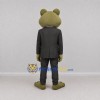 Custom Olive Green and Black Frog Mascot Costume Adult Full Body Suit for Corporate Events Custom Olive Green and Black Frog Mascot Costume Adult Full Body Suit for Corporate Events