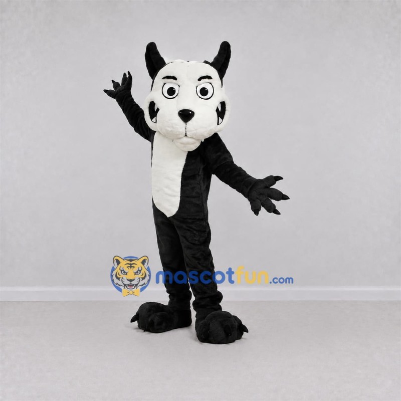 Custom Black and White Dog Mascot Costume Adult Full Body Suit for Pet Events Custom Black and White Dog Mascot Costume Adult Full Body Suit for Pet Events