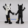 Custom Black and White Dog Mascot Costume Adult Full Body Suit for Pet Events Custom Black and White Dog Mascot Costume Adult Full Body Suit for Pet Events
