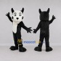 Custom Black and White Dog Mascot Costume Adult Full Body Suit for Pet Events