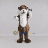 Custom Brown and White Otter Mascot Costume Adult Full Body Suit for Wildlife Events Custom Brown and White Otter Mascot Costume Adult Full Body Suit for Wildlife Events