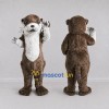 Custom Brown and White Otter Mascot Costume Adult Full Body Suit for Wildlife Events Custom Brown and White Otter Mascot Costume Adult Full Body Suit for Wildlife Events