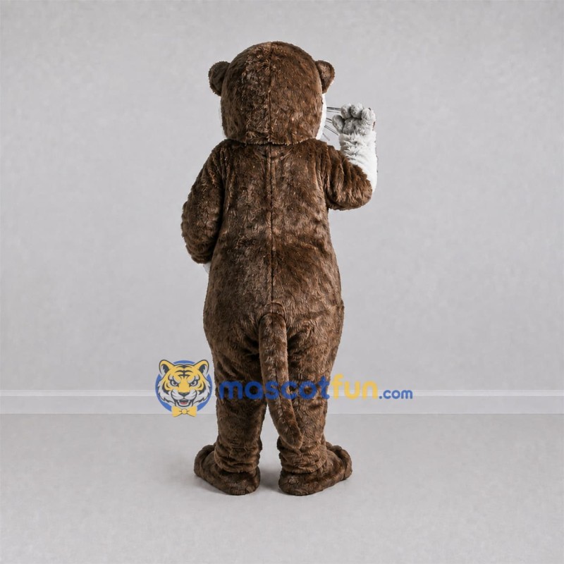 Custom Brown and White Otter Mascot Costume Adult Full Body Suit for Wildlife Events Custom Brown and White Otter Mascot Costume Adult Full Body Suit for Wildlife Events
