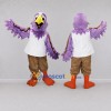Custom Purple and White Bird Mascot Costume Adult Full Body Suit for School Events Custom Purple and White Bird Mascot Costume Adult Full Body Suit for School Events