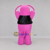 Custom Pink and Black Elephant Mascot Costume Adult Full Body Suit for School Events Custom Pink and Black Elephant Mascot Costume Adult Full Body Suit for School Events