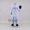 Custom Gray and White Lemur Mascot Costume Adult Full Body Suit for Wildlife Events Custom Gray and White Lemur Mascot Costume Adult Full Body Suit for Wildlife Events