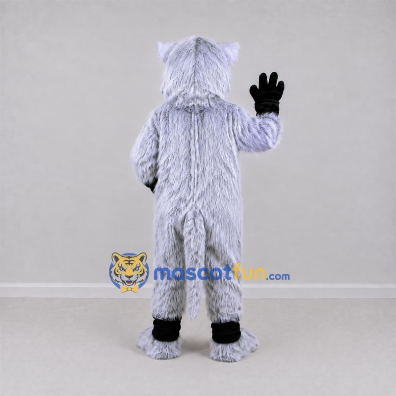Custom Gray and White Lemur Mascot Costume Adult Full Body Suit for Wildlife Events Custom Gray and White Lemur Mascot Costume Adult Full Body Suit for Wildlife Events