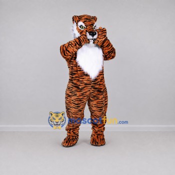 Custom Orange and Black Tiger Mascot Costume Adult Full Body Suit for Jungle Events Custom Orange and Black Tiger Mascot Costume Adult Full Body Suit for Jungle Events