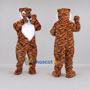 Custom Orange and Black Tiger Mascot Costume Adult Full Body Suit for Jungle Events
