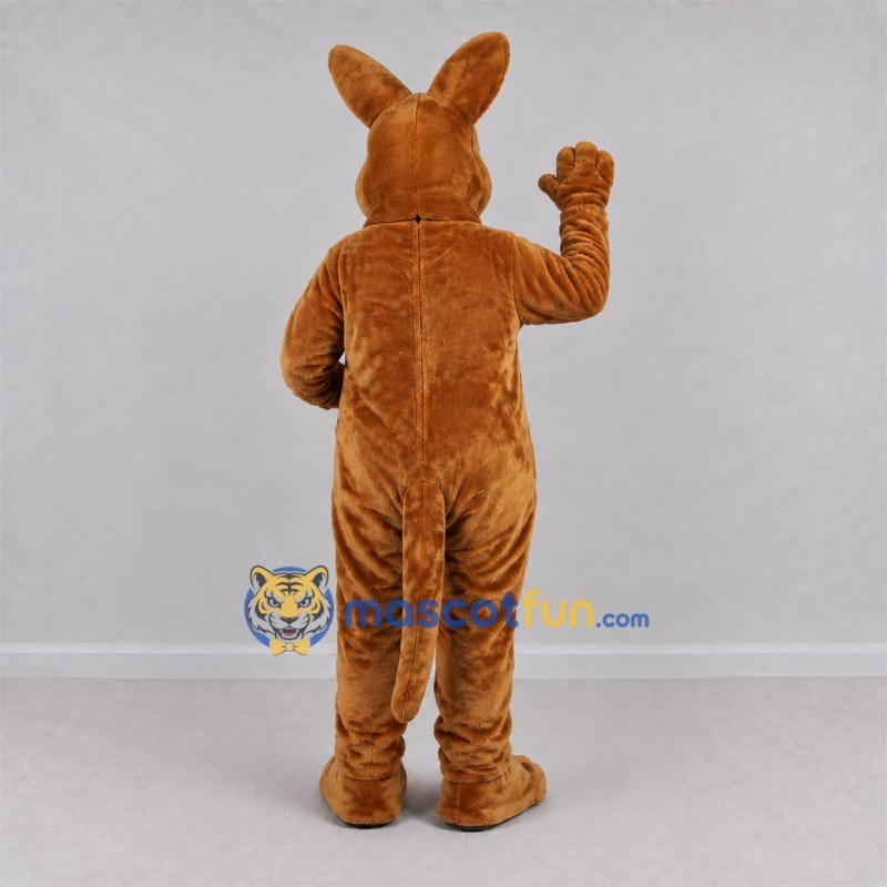Custom Brown and Tan Kangaroo Mascot Costume Adult Full Body Suit for Wildlife Events Custom Brown and Tan Kangaroo Mascot Costume Adult Full Body Suit for Wildlife Events