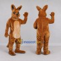 Custom Brown and Tan Kangaroo Mascot Costume Adult Full Body Suit for Wildlife Events