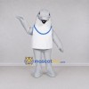 Custom Gray and White Dolphin Mascot Costume Adult Full Body Suit for Marine Events Custom Gray and White Dolphin Mascot Costume Adult Full Body Suit for Marine Events