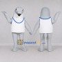 Custom Gray and White Dolphin Mascot Costume Adult Full Body Suit for Marine Events