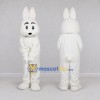 Custom White Rabbit Mascot Costume Adult Full Body Suit for Easter Events Custom White Rabbit Mascot Costume Adult Full Body Suit for Easter Events