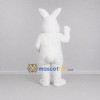 Custom White Rabbit Mascot Costume Adult Full Body Suit for Easter Events Custom White Rabbit Mascot Costume Adult Full Body Suit for Easter Events