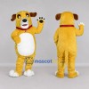 Custom Yellow and White Dog Mascot Costume Adult Full Body Suit for Pet Events