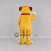 Custom Yellow and White Dog Mascot Costume Adult Full Body Suit for Pet Events Custom Yellow and White Dog Mascot Costume Adult Full Body Suit for Pet Events
