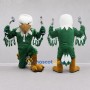 Custom Green and White Eagle Mascot Costume Adult Full Body Suit for Sports Events