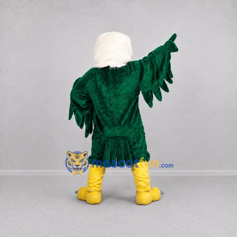 Custom Green and White Eagle Mascot Costume Adult Full Body Suit for Sports Events Custom Green and White Eagle Mascot Costume Adult Full Body Suit for Sports Events