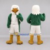 Custom Green and White Eagle Mascot Costume Adult Full Body Suit for Sports Events Custom Green and White Eagle Mascot Costume Adult Full Body Suit for Sports Events